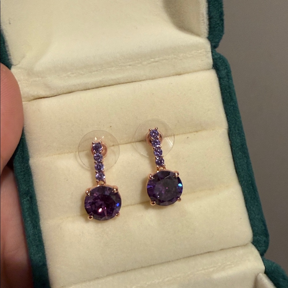 February bday earrings from bomb party